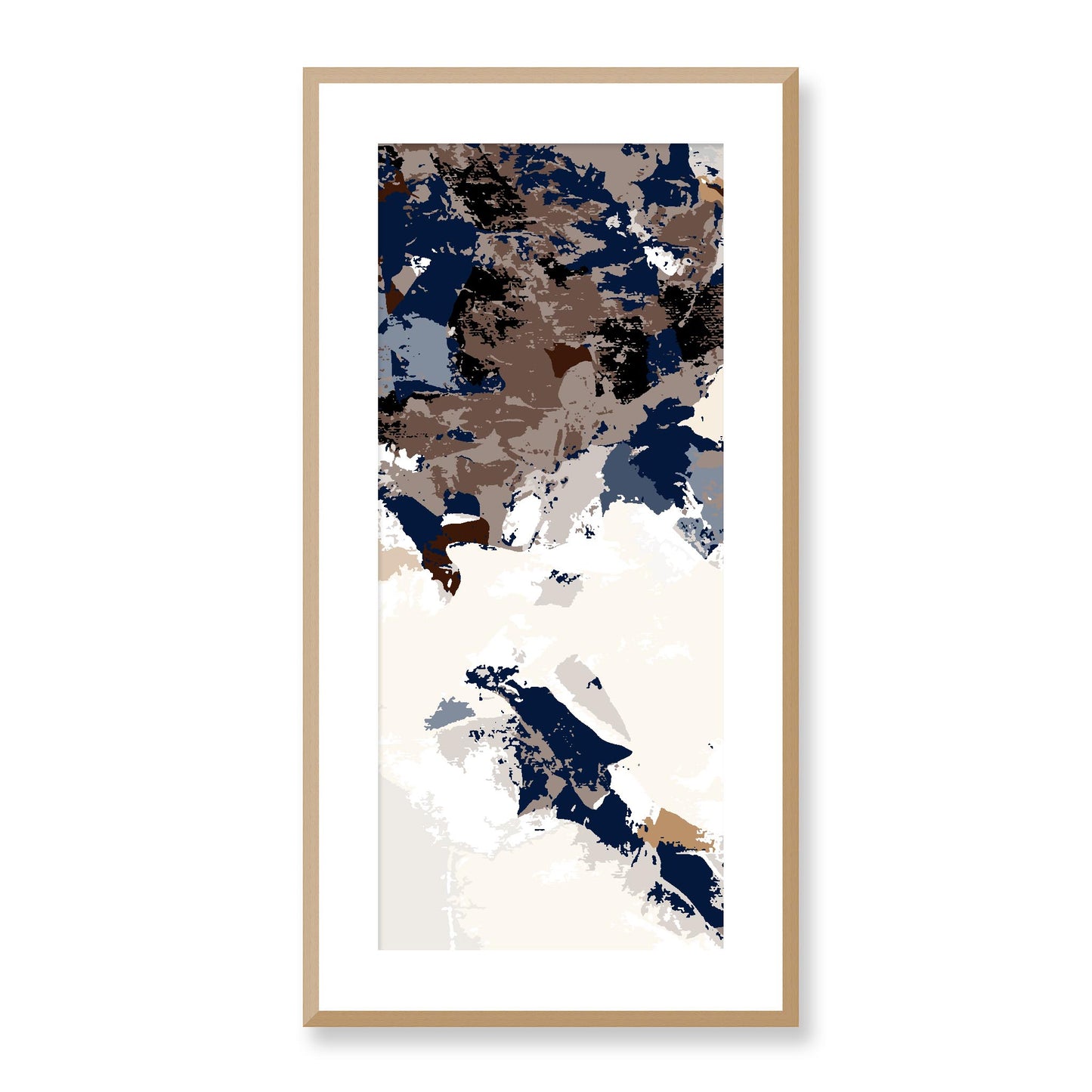 Framed Graphic Art Print, White Mat - 16x33 inches | FP-1161-7693, Prints, Graphic art, Natural Frame, 41 x 81 cm ,16 x 32 inches
