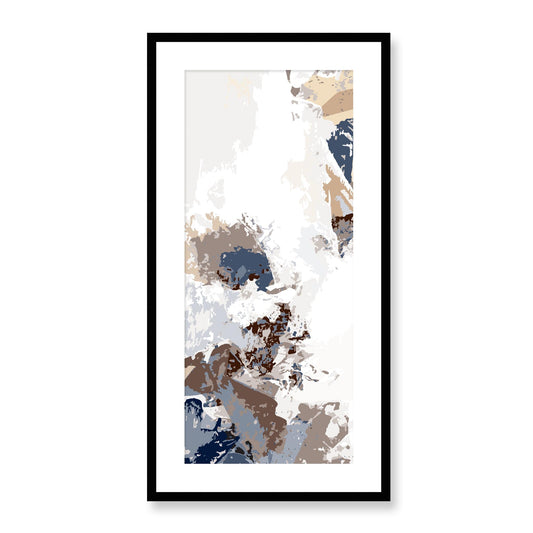Framed Graphic Art Print, White Mat - 16x33 inches | FP-1162-7694, Prints, Graphic art, Black Frame, 41 x 81 cm ,16 x 32 inches
