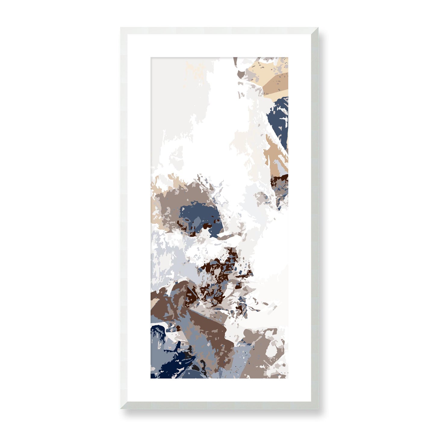 Framed Graphic Art Print, White Mat - 16x33 inches | FP-1161-7694, Prints, Graphic art, White Frame, 41 x 81 cm ,16 x 32 inches