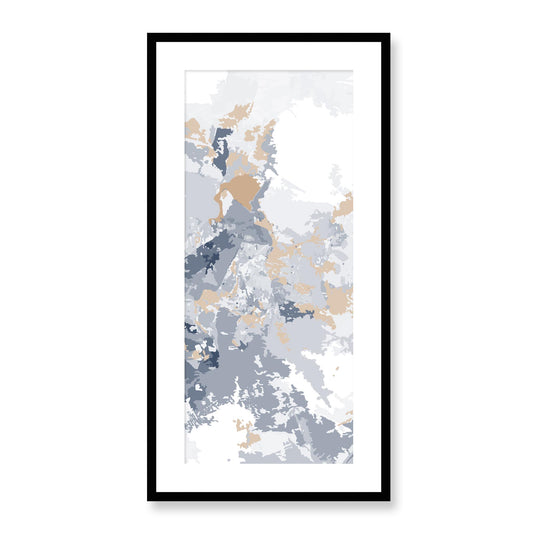 Framed Graphic Art Print, White Mat - 16x33 inches | FP-1163-7698, Prints, Graphic art, Black Frame, 41 x 81 cm ,16 x 32 inches