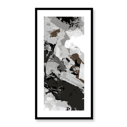 Framed Graphic Art Print, White Mat - 16x33 inches | FP-1012-7690, Prints, Graphic art, Black Frame, 41 x 81 cm ,16 x 32 inches