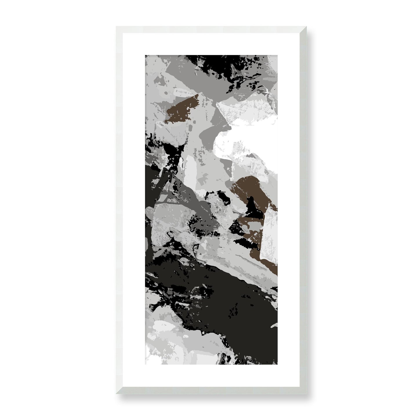 Framed Graphic Art Print, White Mat - 16x33 inches | FP-1012-7690, Prints, Graphic art, White Frame, 41 x 81 cm ,16 x 32 inches