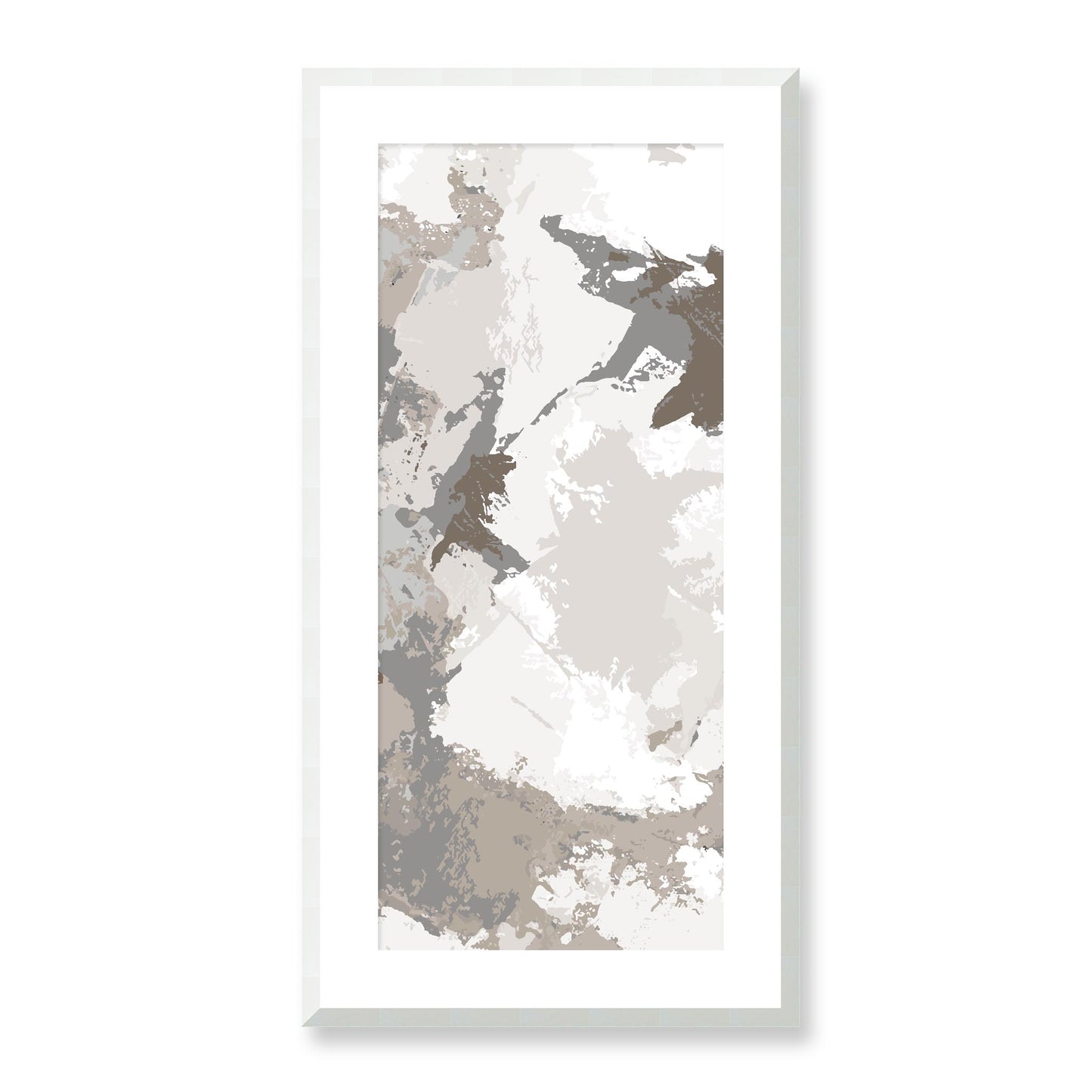 Framed Graphic Art Print, White Mat - 16x33 inches | FP-1171-7691, Prints, Graphic art, White Frame, 41 x 81 cm ,16 x 32 inches