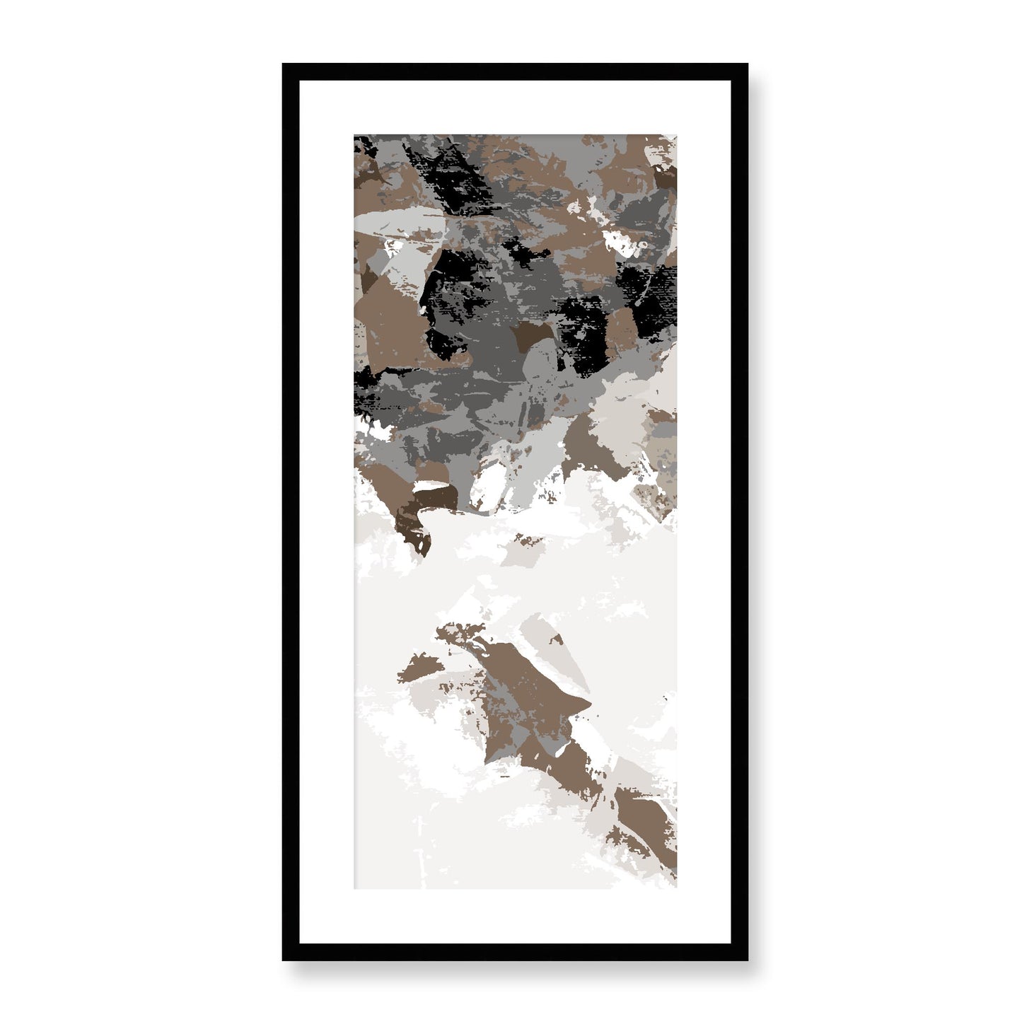 Framed Graphic Art Print, White Mat - 16x33 inches | FP-1171-7693, Prints, Graphic art, Black Frame, 41 x 81 cm ,16 x 32 inches