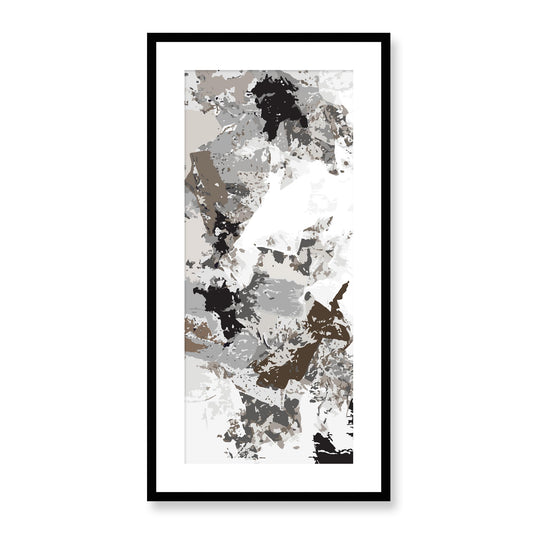 Framed Graphic Art Print, White Mat - 16x33 inches | FP-1171-7695, Prints, Graphic art, Black Frame, 41 x 81 cm ,16 x 32 inches