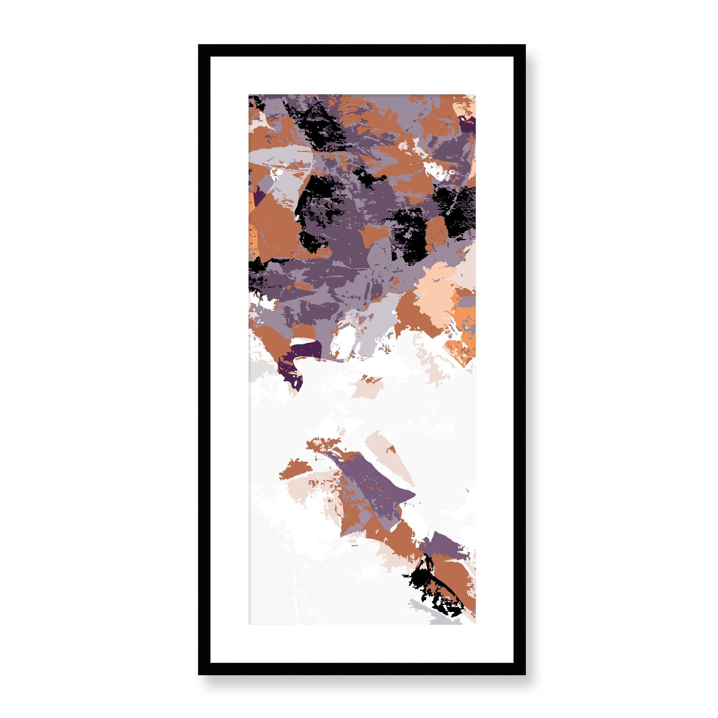Framed Graphic Art Print, White Mat - 16x33 inches | FP-1181-7693, Prints, Graphic art, Black Frame, 41 x 81 cm ,16 x 32 inches