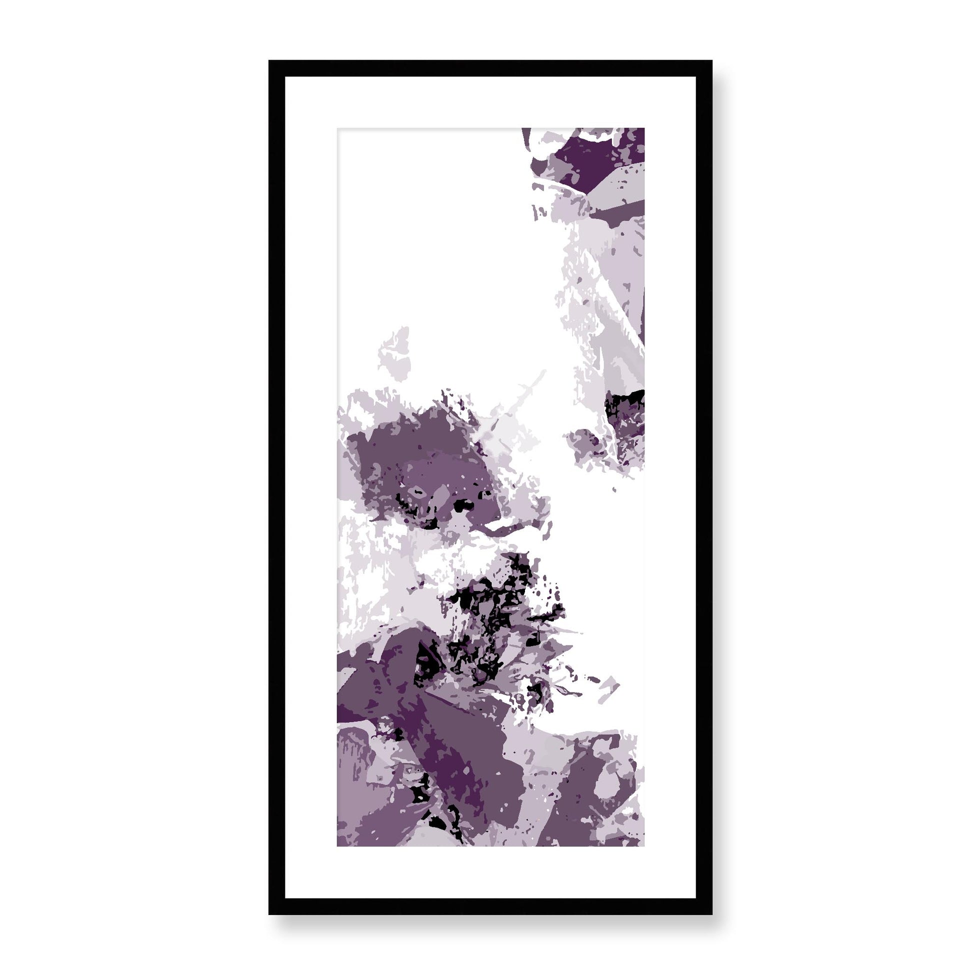 Framed Graphic Art Print, White Mat - 16x33 inches | FP-1182-7694, Prints, Graphic art, Black Frame, 41 x 81 cm ,16 x 32 inches