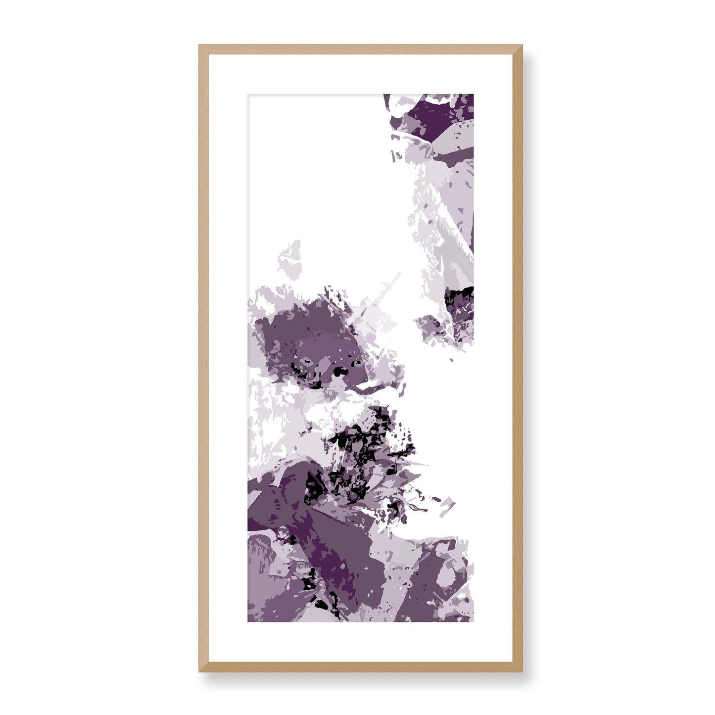 Framed Graphic Art Print, White Mat - 16x33 inches | FP-1182-7694, Prints, Graphic art, Natural Frame, 41 x 81 cm ,16 x 32 inches