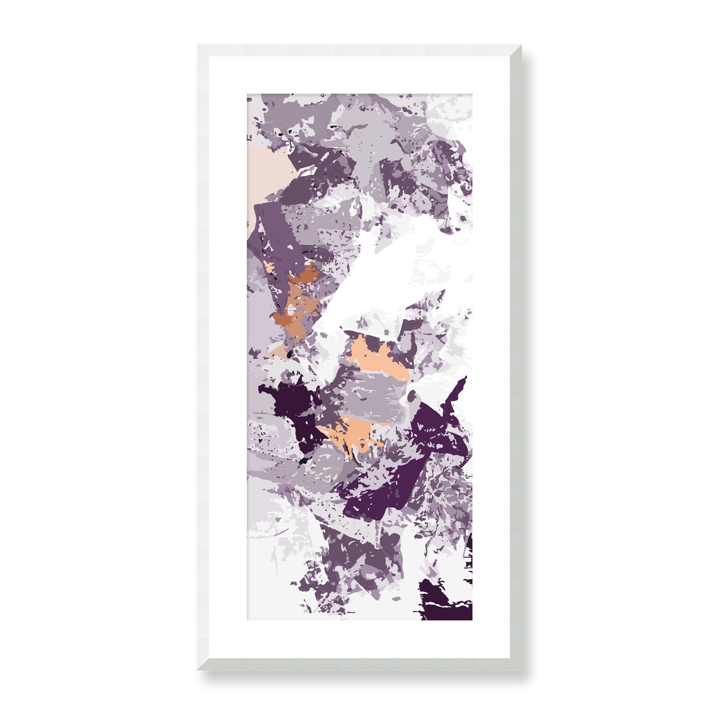 Framed Graphic Art Print, White Mat - 16x33 inches | FP-1181-7695, Prints, Graphic art, White Frame, 41 x 81 cm ,16 x 32 inches