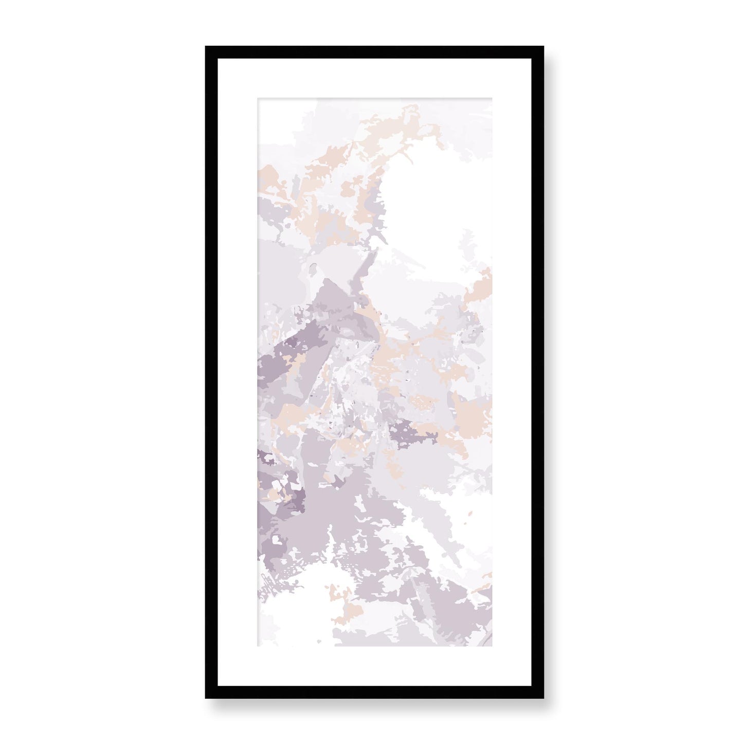 Framed Graphic Art Print, White Mat - 16x33 inches | FP-1182-7698, Prints, Graphic art, Black Frame, 41 x 81 cm ,16 x 32 inches