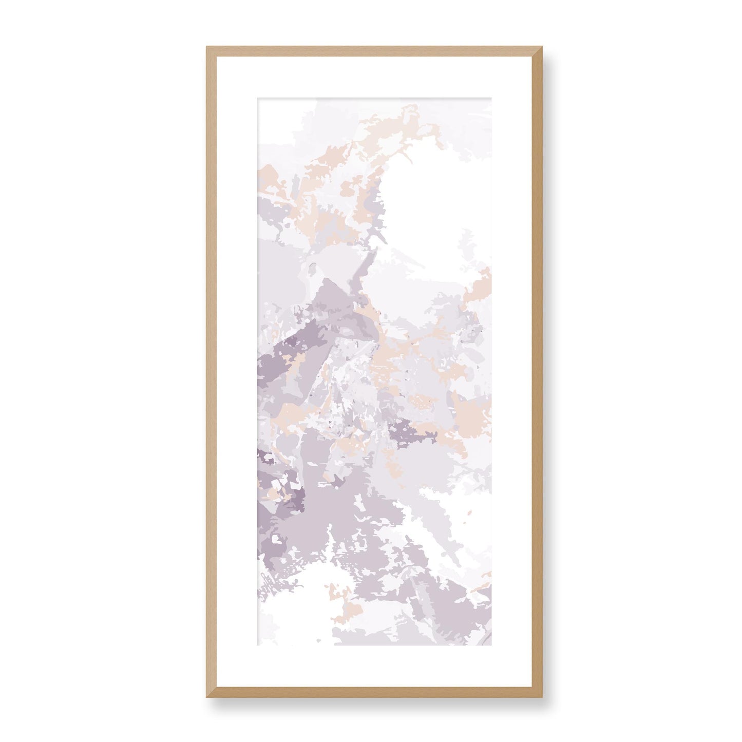 Framed Graphic Art Print, White Mat - 16x33 inches | FP-1182-7698, Prints, Graphic art, Natural Frame, 41 x 81 cm ,16 x 32 inches