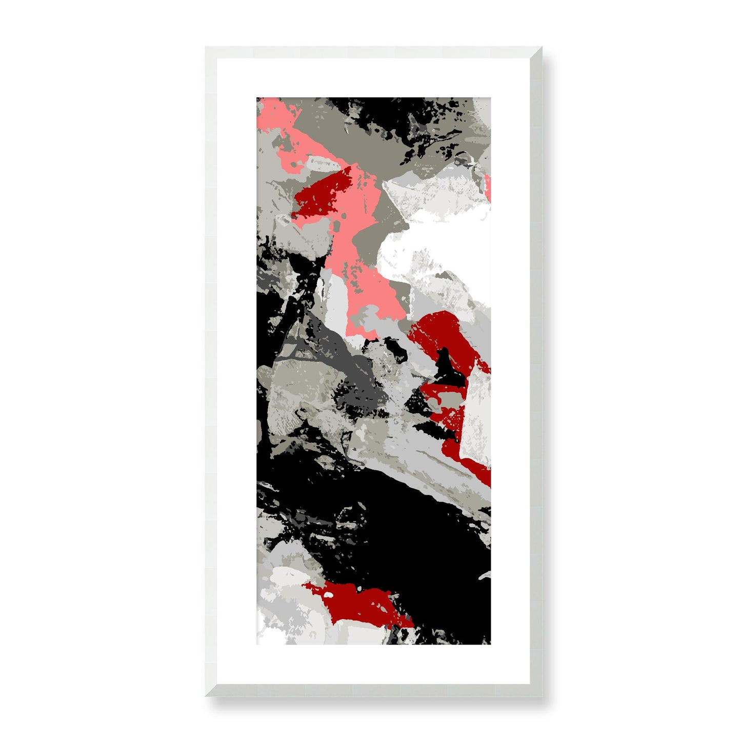 Framed Graphic Art Print, White Mat - 16x33 inches | FP-1192-7690, Prints, Graphic art, White Frame, 41 x 81 cm ,16 x 32 inches