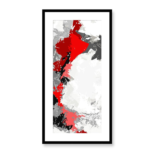 Framed Graphic Art Print, White Mat - 16x33 inches | FP-1192-7691, Prints, Graphic art, Black Frame, 41 x 81 cm ,16 x 32 inches