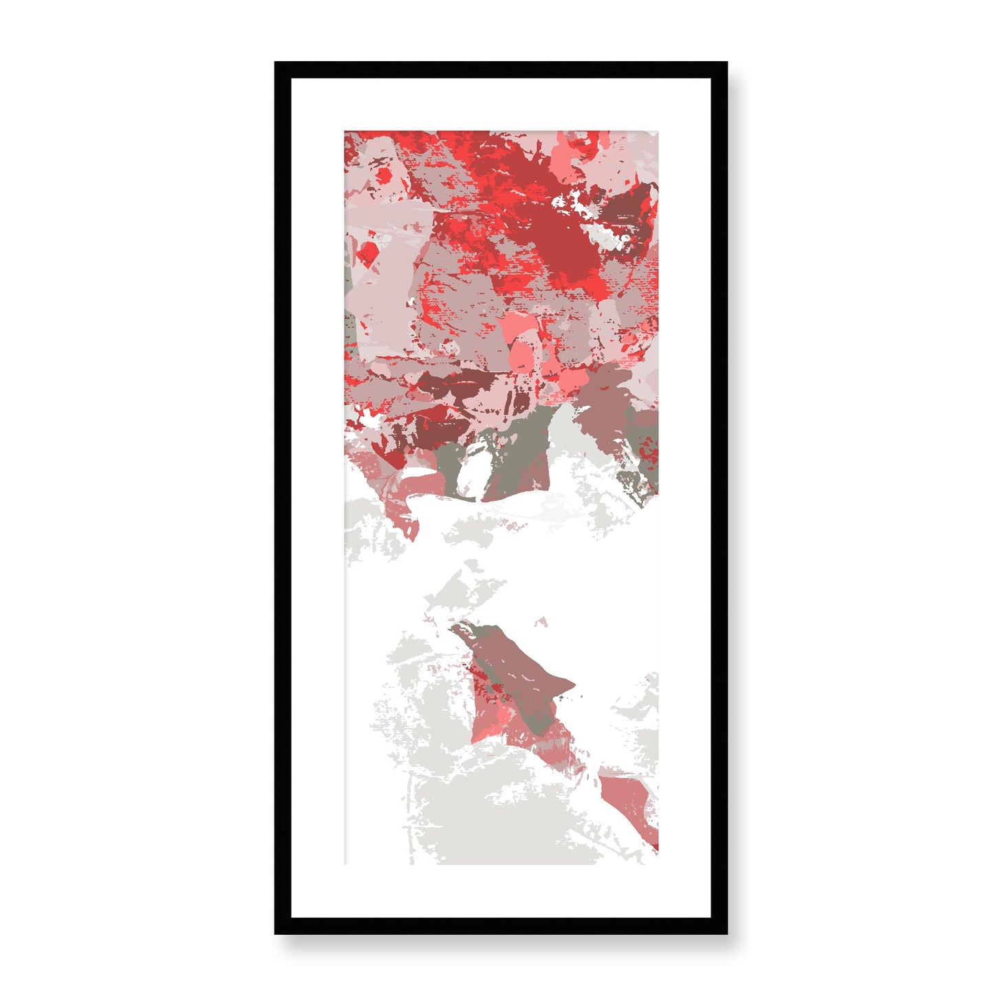 Framed Graphic Art Print, White Mat - 16x33 inches | FP-1191-7693, Prints, Graphic art, Black Frame, 41 x 81 cm ,16 x 32 inches