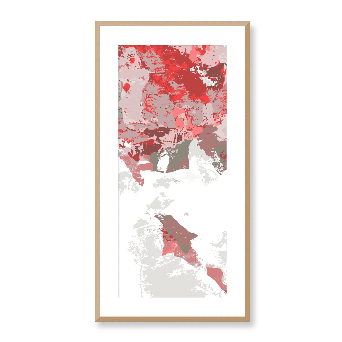 Framed Graphic Art Print, White Mat - 16x33 inches | FP-1191-7693, Prints, Graphic art, Natural Frame, 41 x 81 cm ,16 x 32 inches