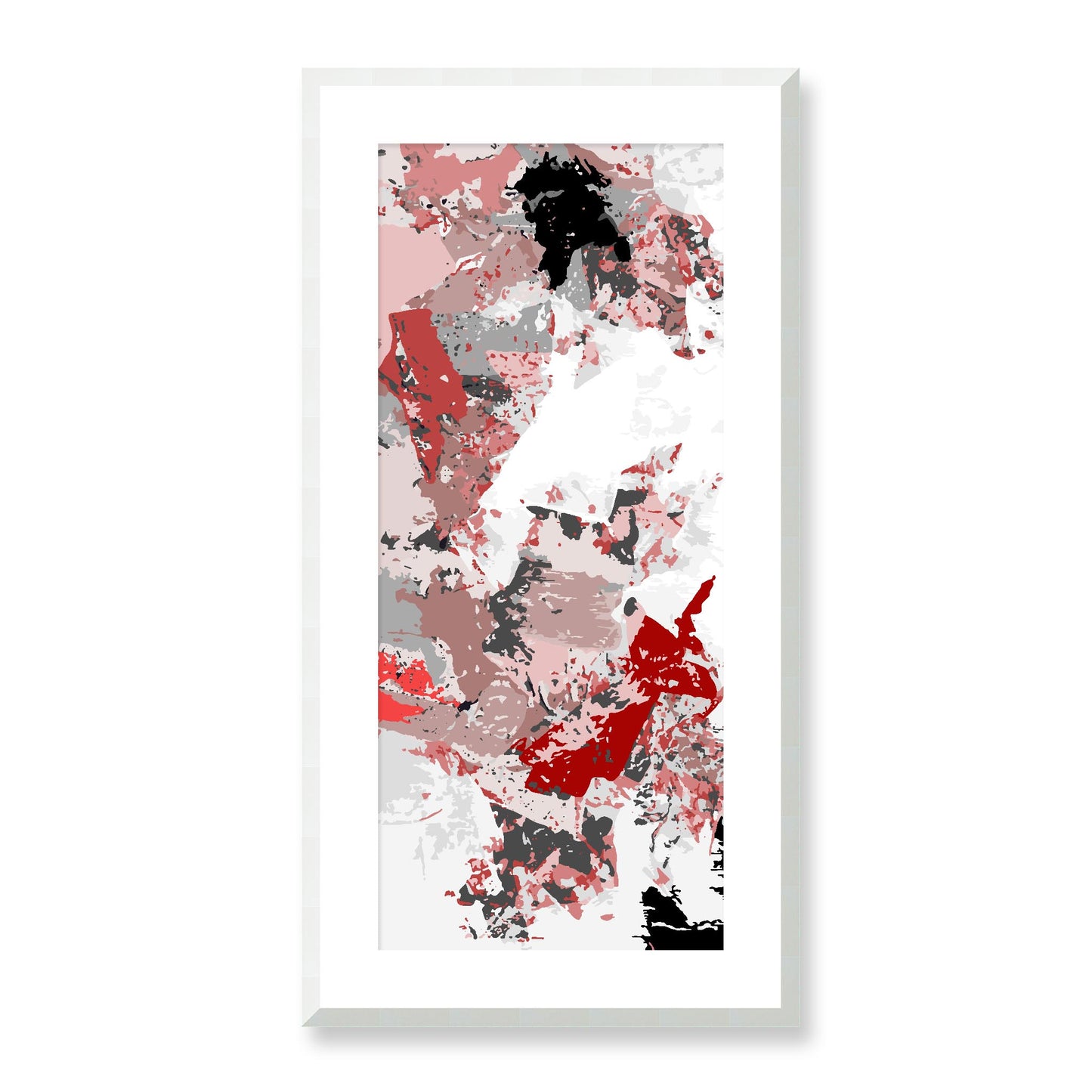 Framed Graphic Art Print, White Mat - 16x33 inches | FP-1191-7695, Prints, Graphic art, White Frame, 41 x 81 cm ,16 x 32 inches