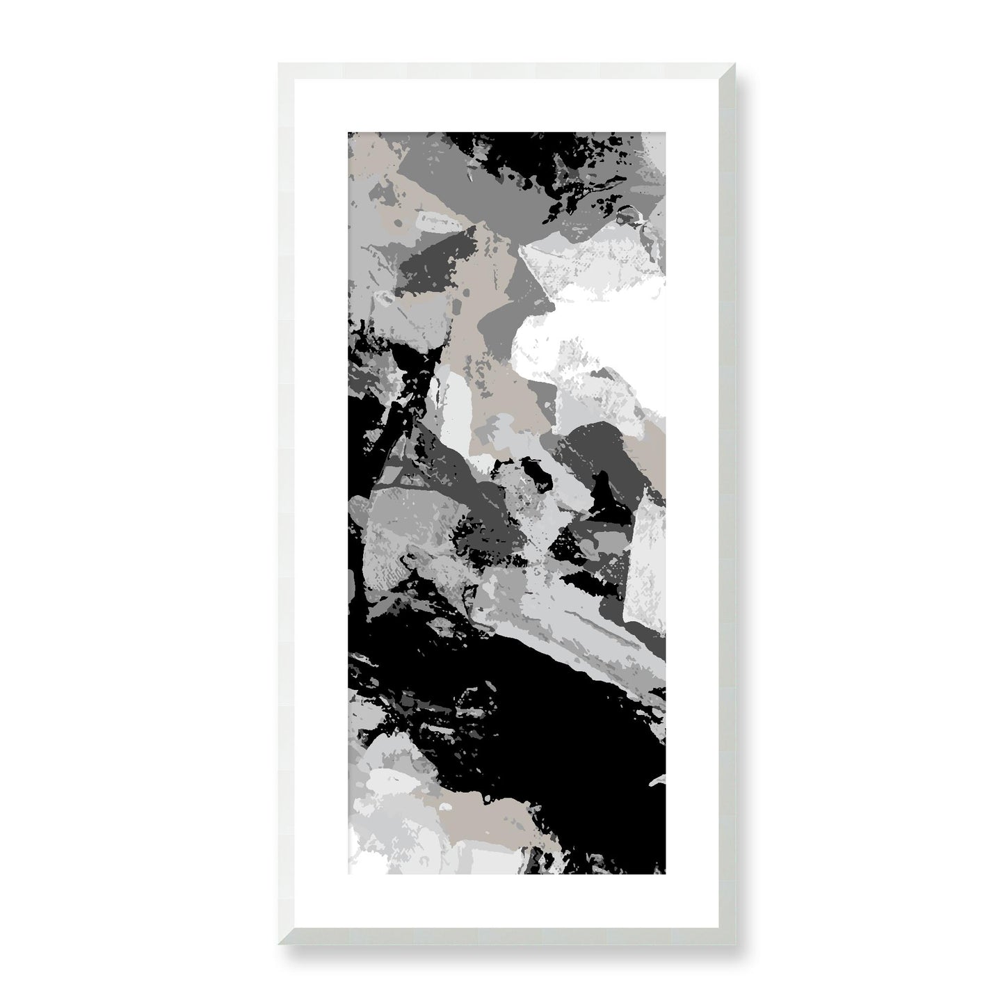Framed Graphic Art Print, White Mat - 16x33 inches | FP-1200-7690, Prints, Graphic art, White Frame, 41 x 81 cm ,16 x 32 inches
