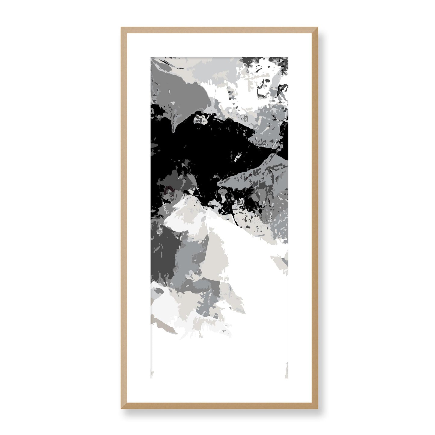 Framed Graphic Art Print, White Mat - 16x33 inches | FP-1201-7692, Prints, Graphic art, Natural Frame, 41 x 81 cm ,16 x 32 inches