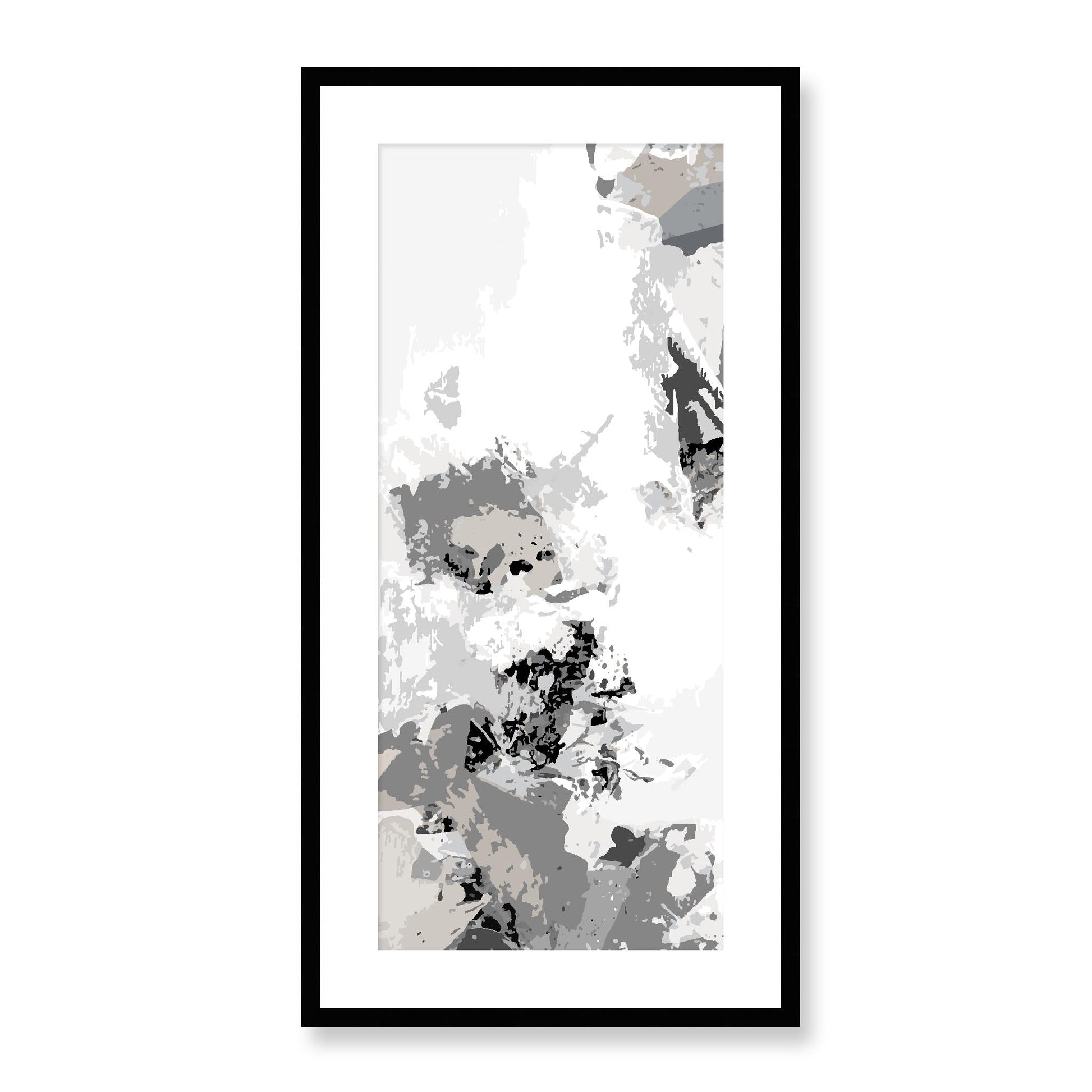 Framed Graphic Art Print, White Mat - 16x33 inches | FP-1204-7694, Prints, Graphic art, Black Frame, 41 x 81 cm ,16 x 32 inches
