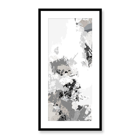 Framed Graphic Art Print, White Mat - 16x33 inches | FP-1204-7694, Prints, Graphic art, Black Frame, 41 x 81 cm ,16 x 32 inches