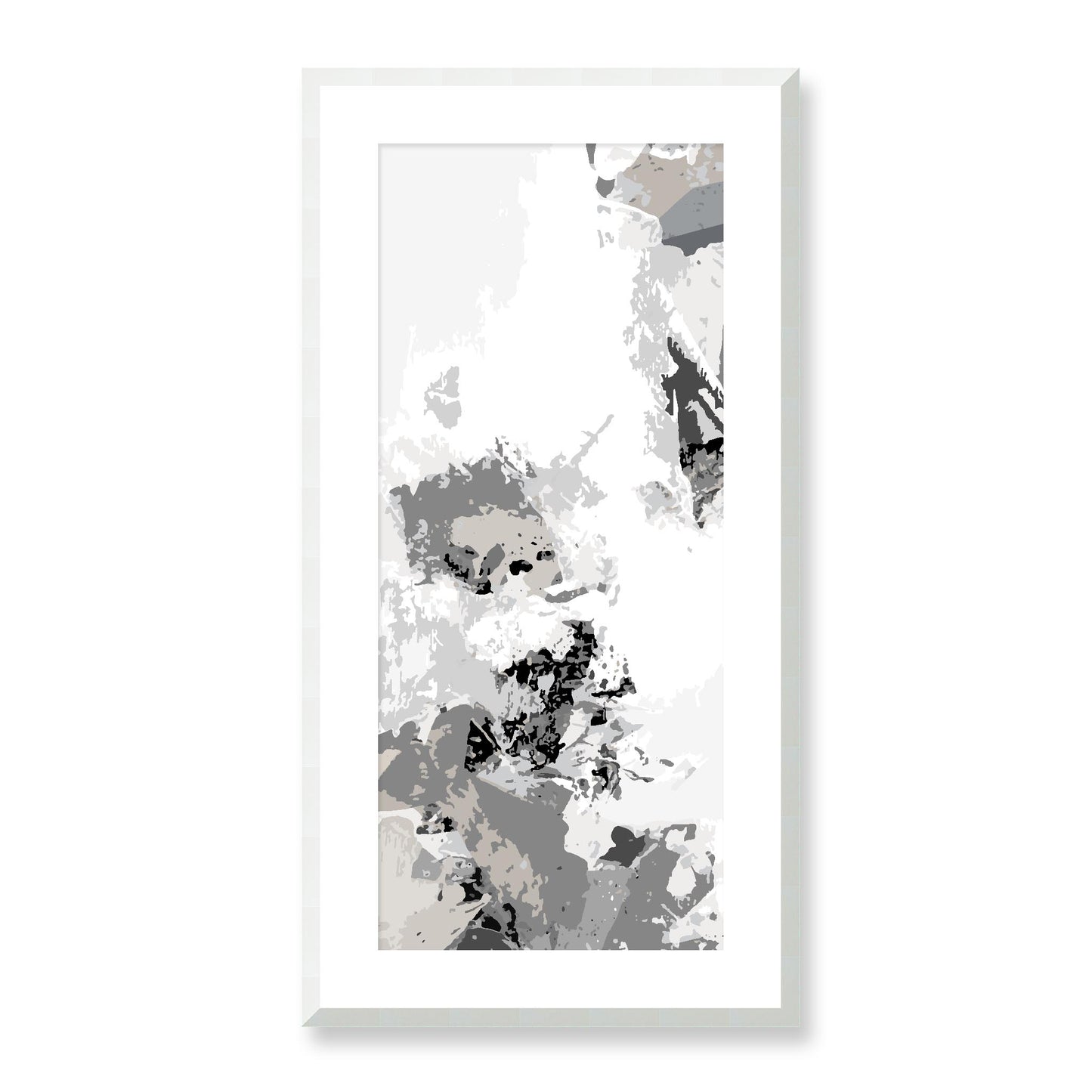 Framed Graphic Art Print, White Mat - 16x33 inches | FP-1201-7694, Prints, Graphic art, White Frame, 41 x 81 cm ,16 x 32 inches