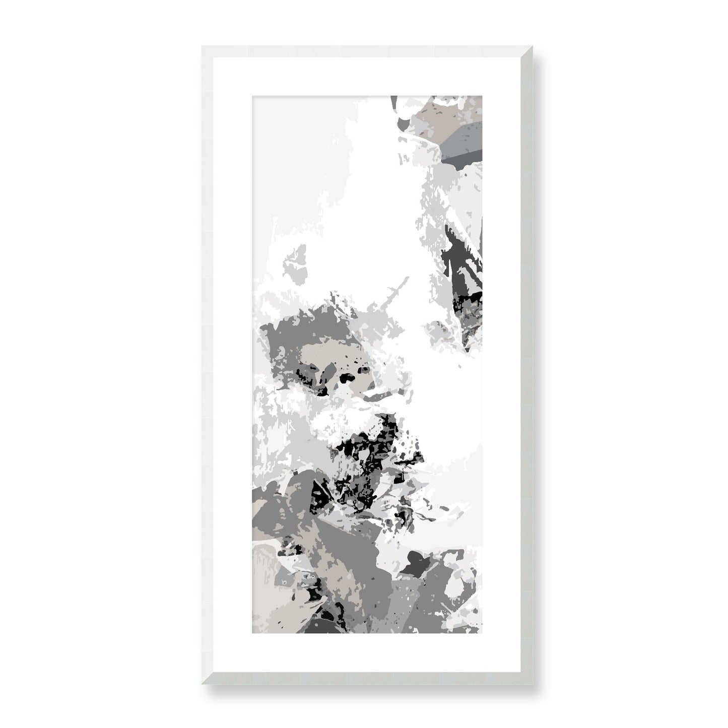 Framed Graphic Art Print, White Mat - 16x33 inches | FP-1204-7694, Prints, Graphic art, White Frame, 41 x 81 cm ,16 x 32 inches