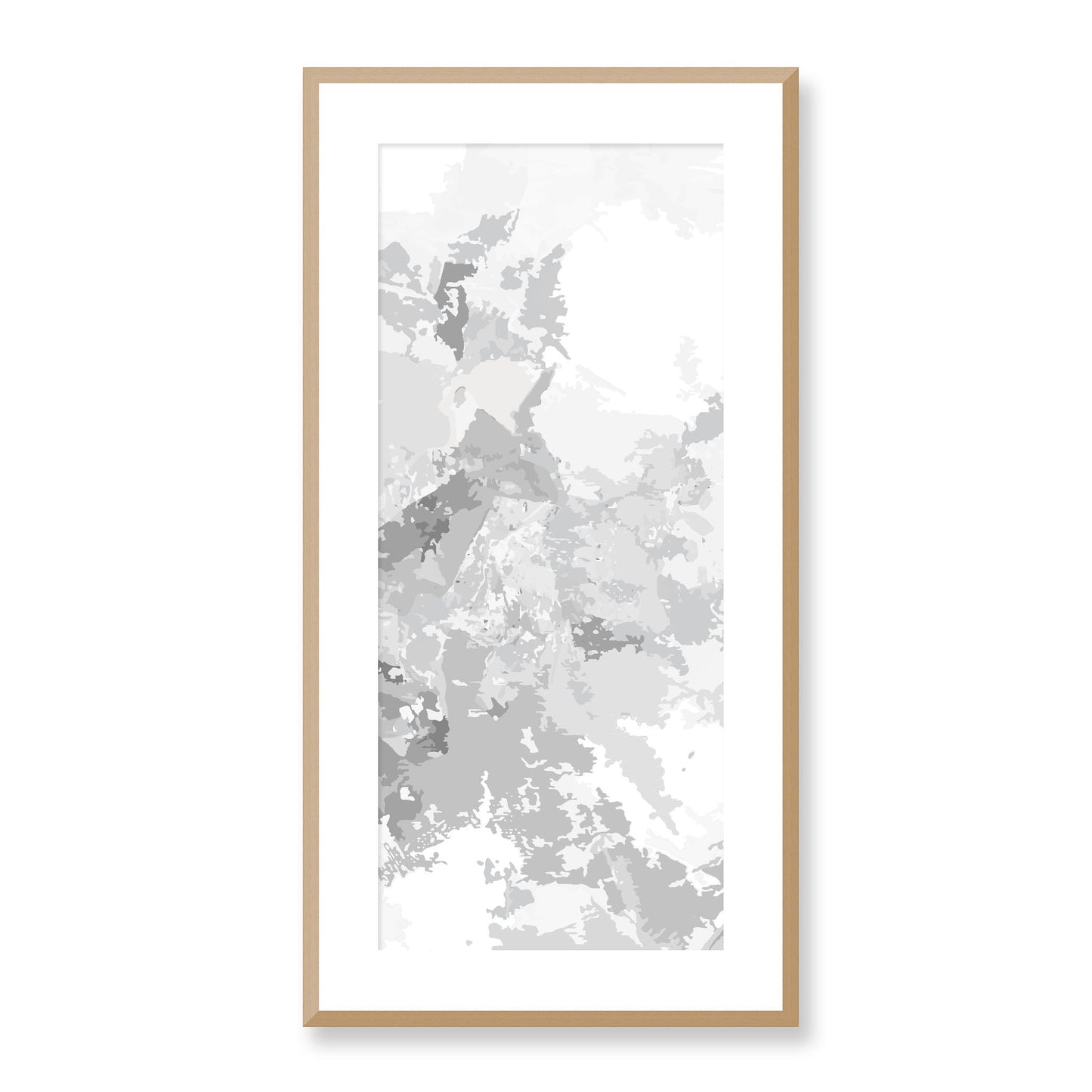 Framed Graphic Art Print, White Mat - 16x33 inches | FP-1202-7698, Prints, Graphic art, Natural Frame, 41 x 81 cm ,16 x 32 inches