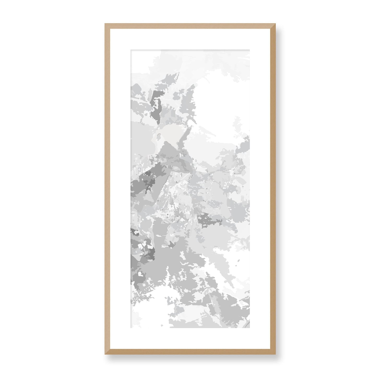 Framed Graphic Art Print, White Mat - 16x33 inches | FP-1204-7698, Prints, Graphic art, Natural Frame, 41 x 81 cm ,16 x 32 inches