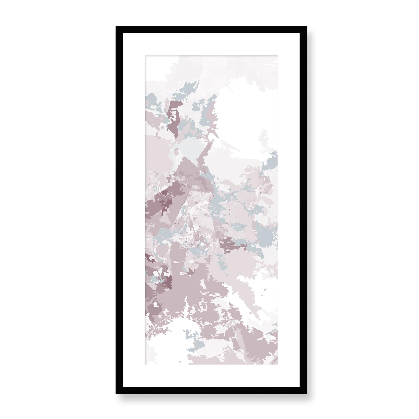 Framed Graphic Art Print, White Mat - 16x33 inches | FP-1210-7698, Prints, Graphic art, Black Frame, 41 x 81 cm ,16 x 32 inches