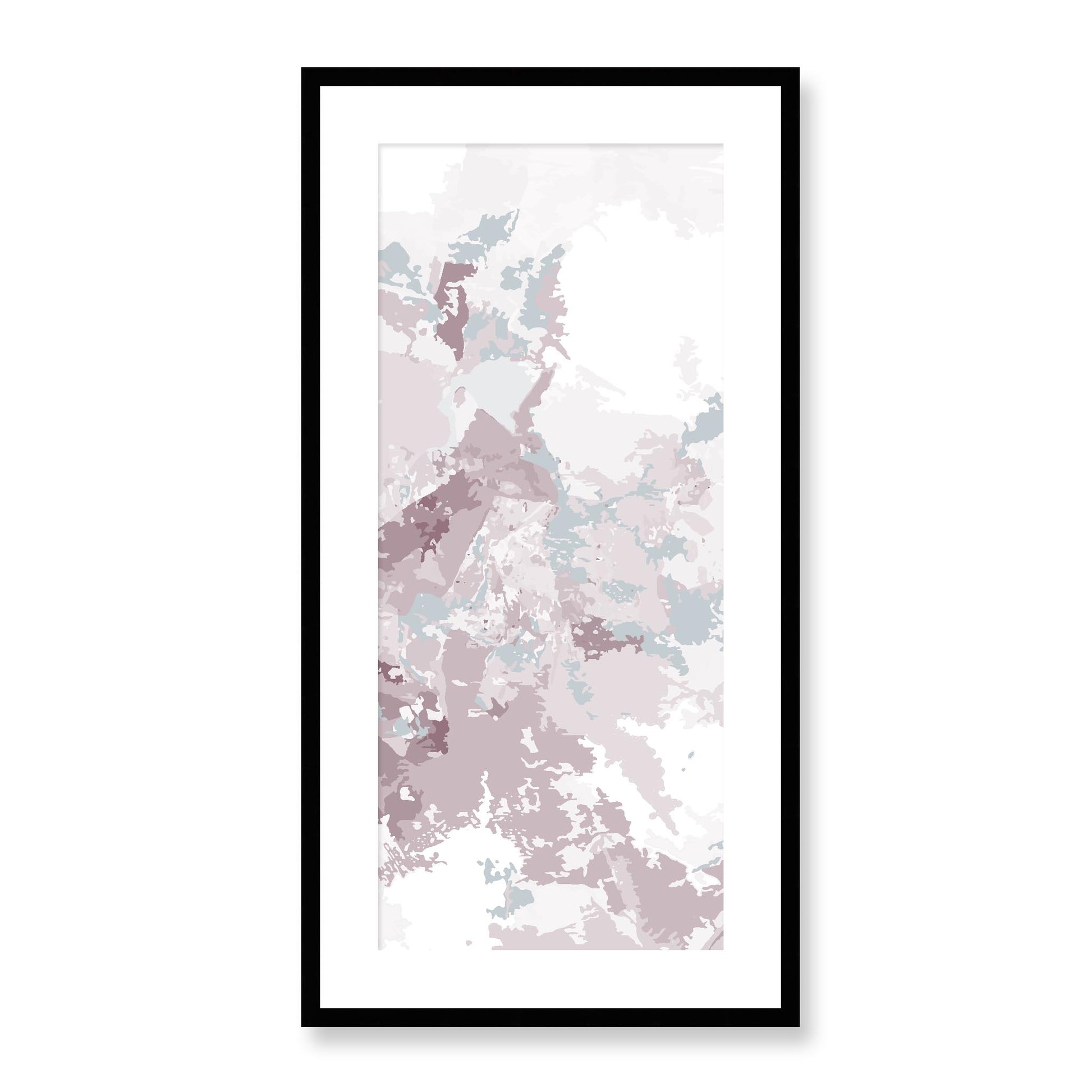 Framed Graphic Art Print, White Mat - 16x33 inches | FP-1210-7698, Prints, Graphic art, Black Frame, 41 x 81 cm ,16 x 32 inches