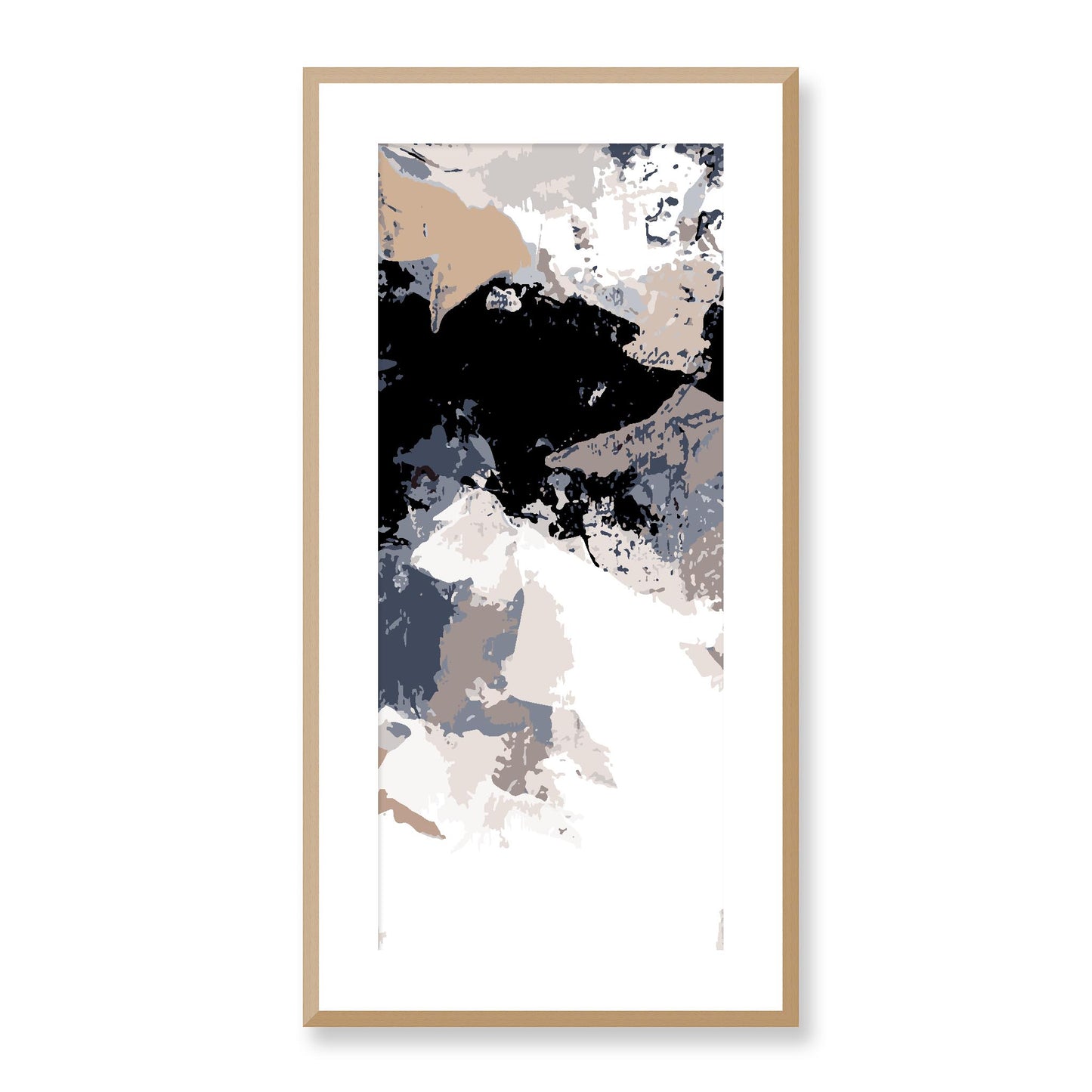 Framed Graphic Art Print, White Mat - 16x33 inches | FP-1220-7692, Prints, Graphic art, Natural Frame, 41 x 81 cm ,16 x 32 inches