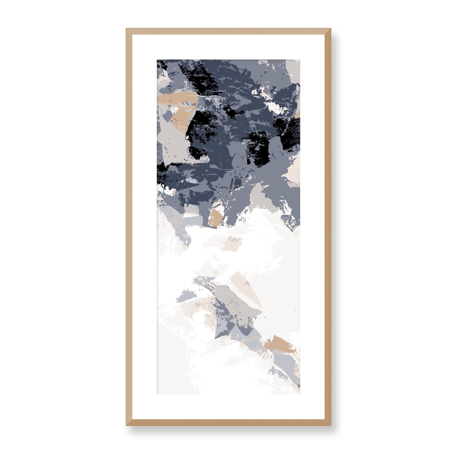 Framed Graphic Art Print, White Mat - 16x33 inches | FP-1220-7693, Prints, Graphic art, Natural Frame, 41 x 81 cm ,16 x 32 inches