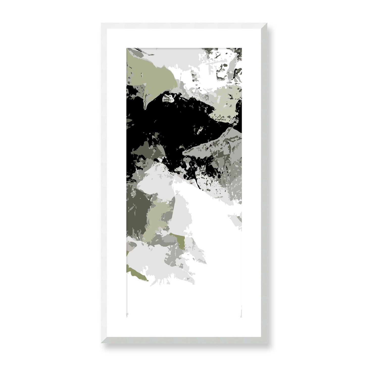 Framed Graphic Art Print, White Mat - 16x33 inches | FP-1240-7692, Prints, Graphic art, White Frame, 41 x 81 cm ,16 x 32 inches