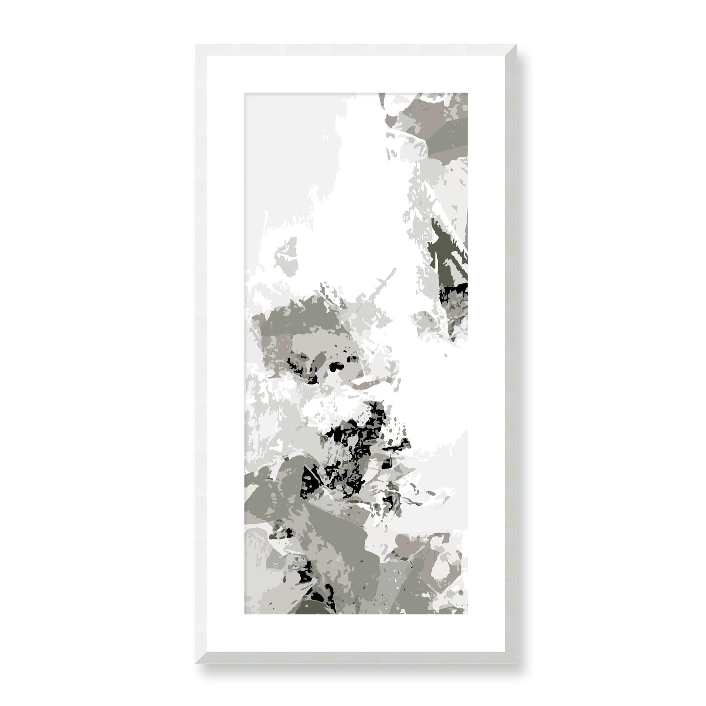 Framed Graphic Art Print, White Mat - 16x33 inches | FP-1240-7694, Prints, Graphic art, White Frame, 41 x 81 cm ,16 x 32 inches
