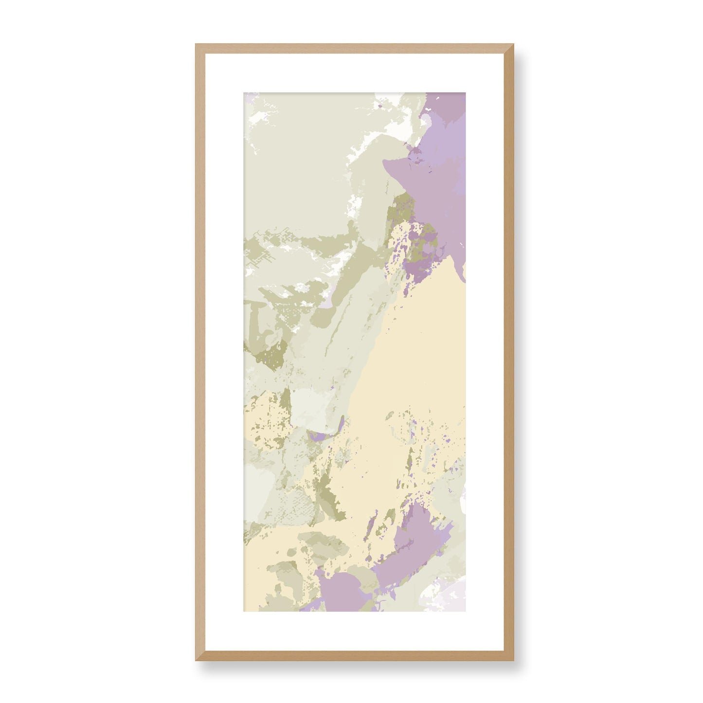 Framed Graphic Art Print, White Mat - 16x33 inches | FP-1250-7688, Prints, Graphic art, Natural Frame, 41 x 81 cm ,16 x 32 inches