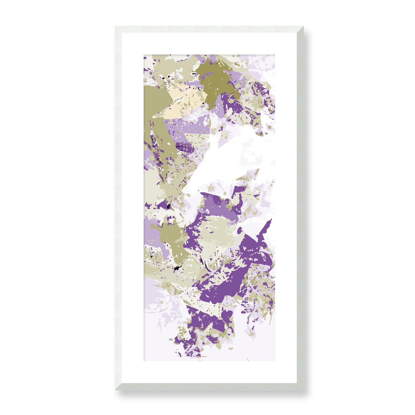Framed Graphic Art Print, White Mat - 16x33 inches | FP-1250-7695, Prints, Graphic art, White Frame, 41 x 81 cm ,16 x 32 inches
