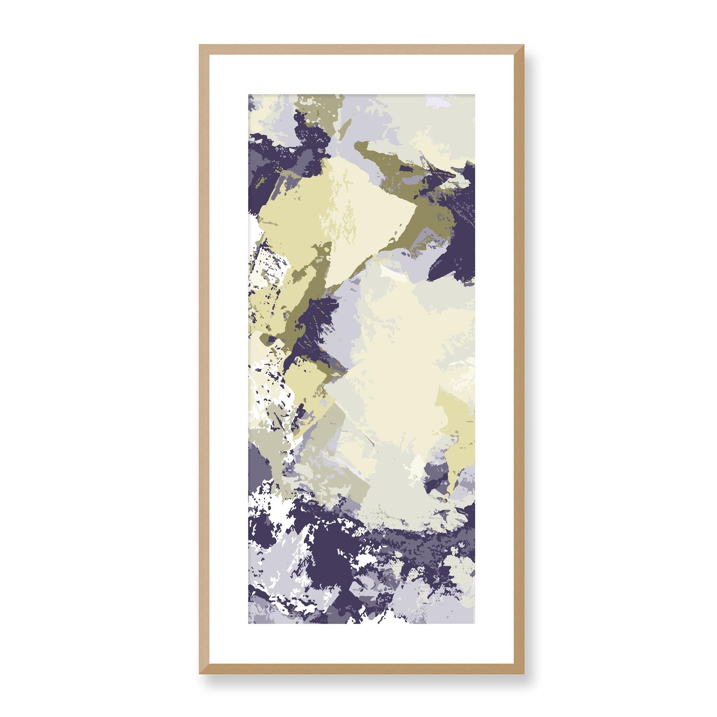 Framed Graphic Art Print, White Mat - 16x33 inches | FP-1262-7691, Prints, Graphic art, Natural Frame, 41 x 81 cm ,16 x 32 inches