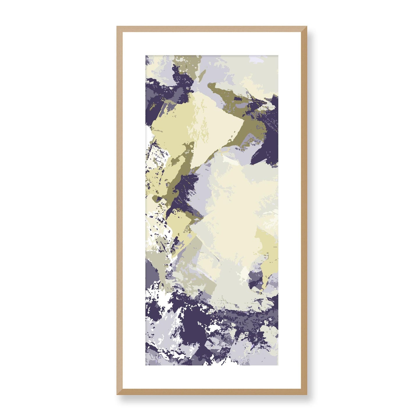 Framed Graphic Art Print, White Mat - 16x33 inches | FP-1263-7691, Prints, Graphic art, Natural Frame, 41 x 81 cm ,16 x 32 inches