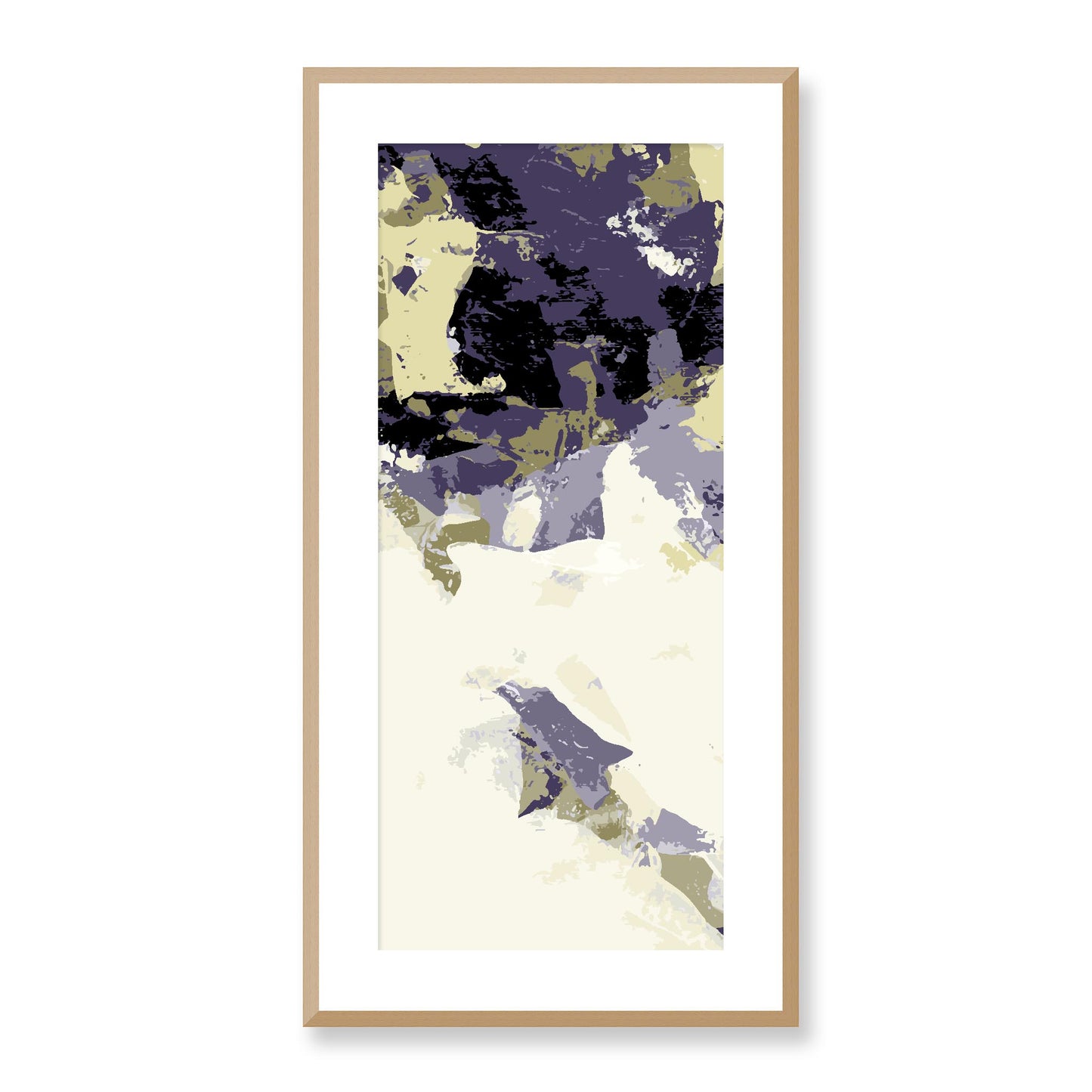 Framed Graphic Art Print, White Mat - 16x33 inches | FP-1261-7693, Prints, Graphic art, Natural Frame, 41 x 81 cm ,16 x 32 inches