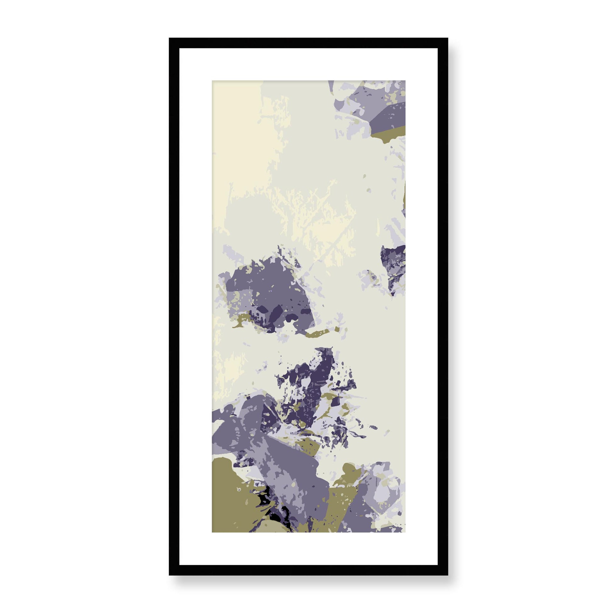 Framed Graphic Art Print, White Mat - 16x33 inches | FP-1263-7694, Prints, Graphic art, Black Frame, 41 x 81 cm ,16 x 32 inches