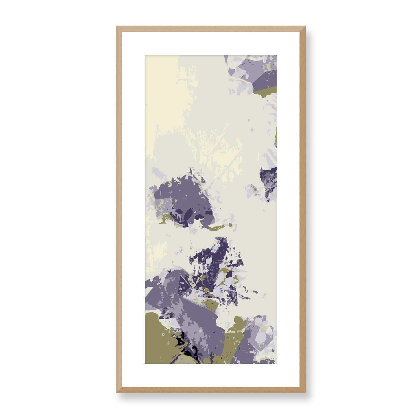 Framed Graphic Art Print, White Mat - 16x33 inches | FP-1263-7694, Prints, Graphic art, Natural Frame, 41 x 81 cm ,16 x 32 inches