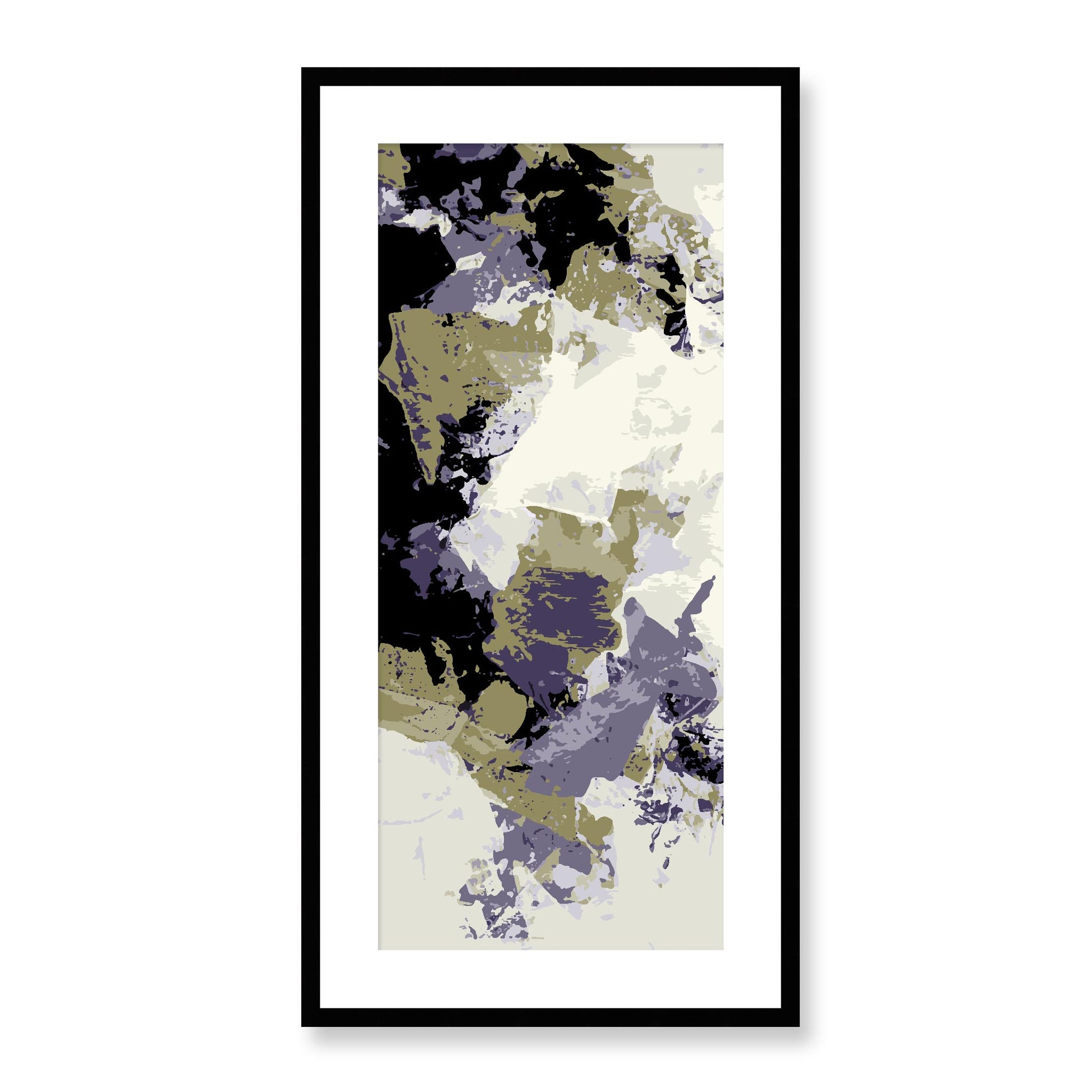 Framed Graphic Art Print, White Mat - 16x33 inches | FP-1261-7695, Prints, Graphic art, Black Frame, 41 x 81 cm ,16 x 32 inches