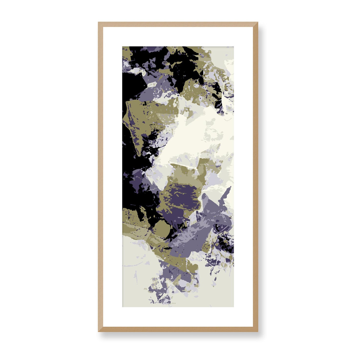 Framed Graphic Art Print, White Mat - 16x33 inches | FP-1261-7695, Prints, Graphic art, Natural Frame, 41 x 81 cm ,16 x 32 inches
