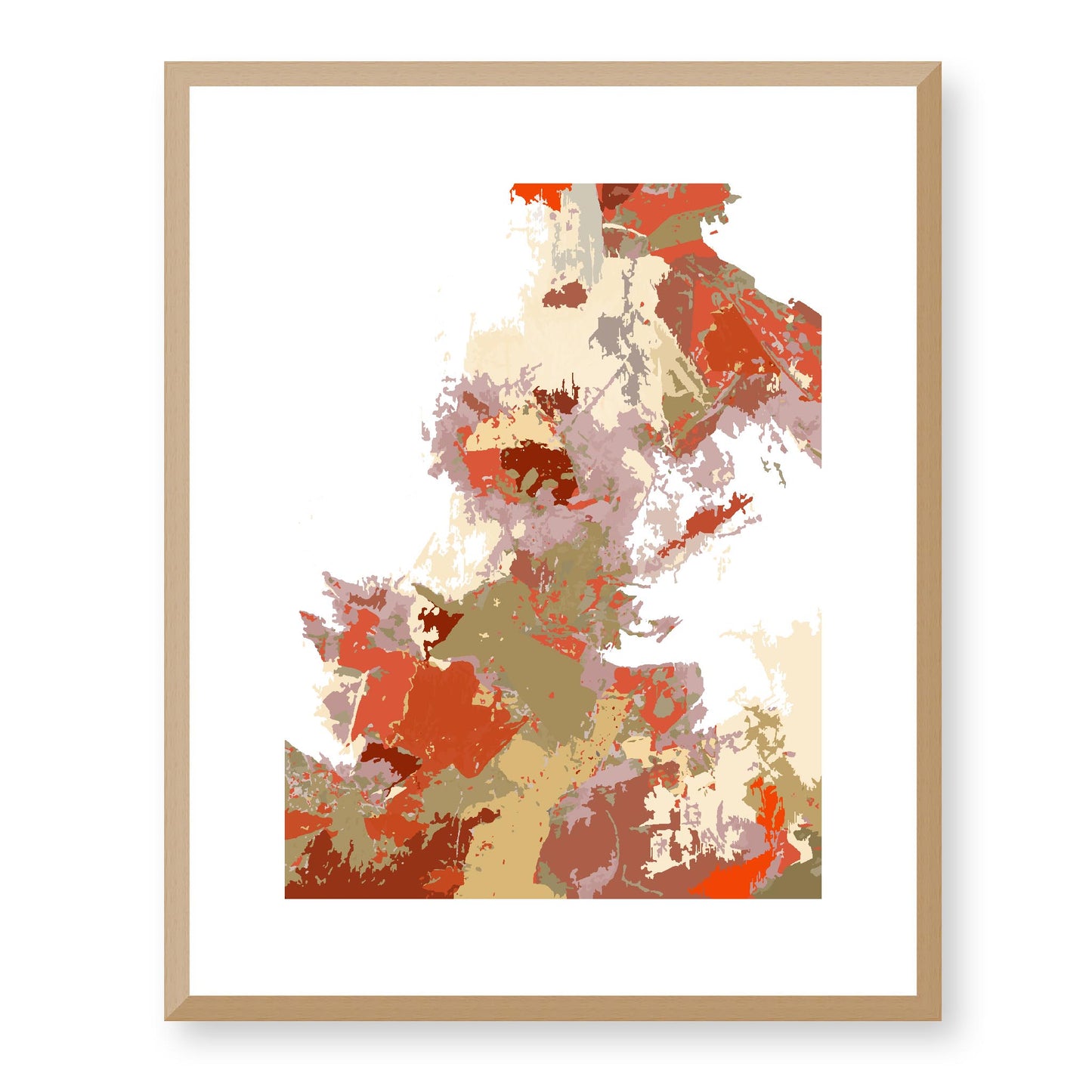 Framed Graphic Art Print, White Mat - 13x16, 16x20, 22x28 inches | FPV-1130-7694, Prints, Graphic art, Natural Frame, 41 x 51 cm ,16 x 20 inches