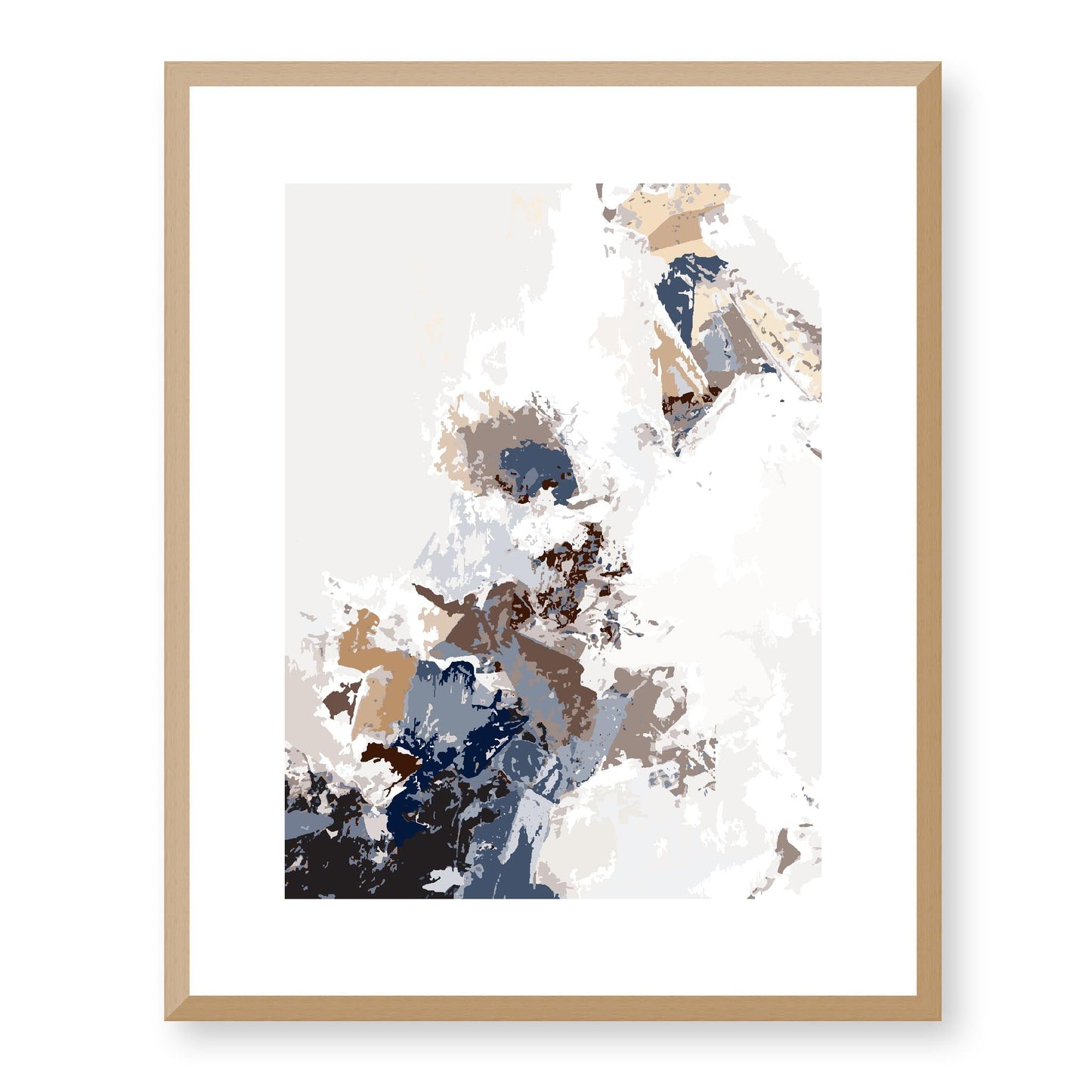 Framed Graphic Art Print, White Mat - 13x16, 16x20, 22x28 inches | FPV-1162-7694, Prints, Graphic art, Natural Frame, 41 x 51 cm ,16 x 20 inches