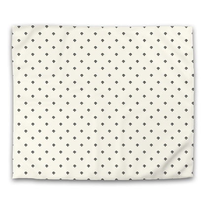 Pale Cream Cotton Sateen Duvet Cover, Black Hand-painted Swizzle Motif Print, CSDU-1013-171, King - 269 x  234 cm / 106 x 92 inches