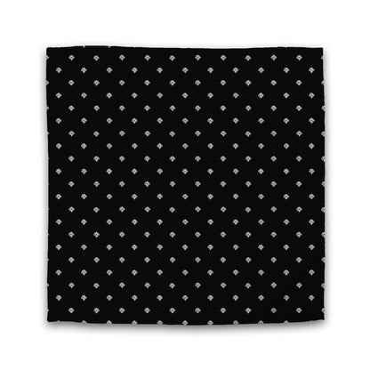 Black Cotton Sateen Duvet Cover, Pale Cream Hand-painted Swizzle Motif Print | CSDU-1013-172
