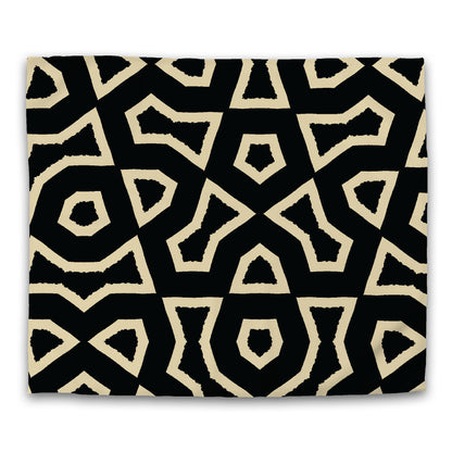 Black Cotton Sateen Duvet Cover, Bold Desert Sand Graphic, CSDU-1014-392, King - 269 x  234 cm / 106 x 92 inches