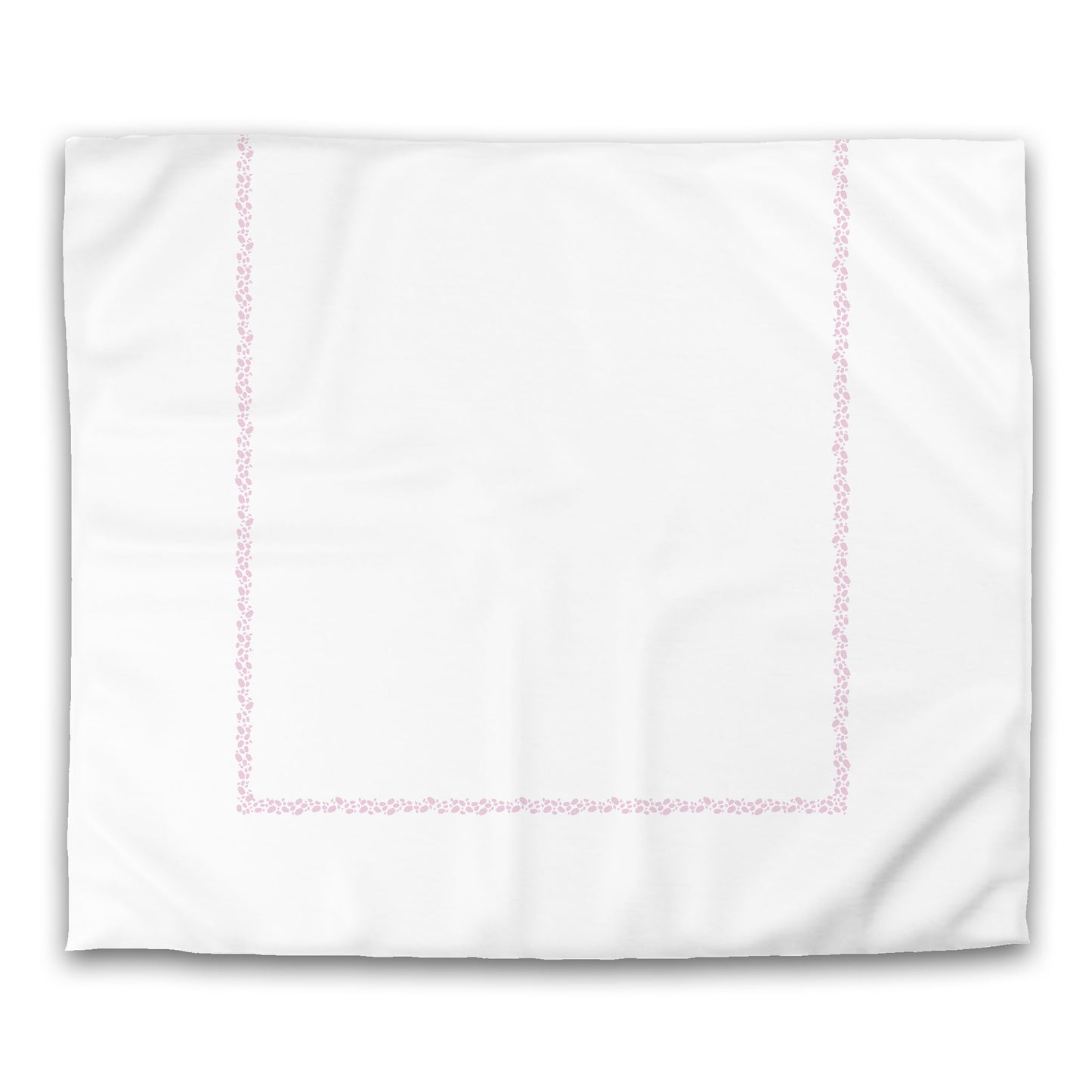Off-white Cotton Sateen Duvet Cover, Pink Hand-painted Dab Motif Print, Classic Border, CSDU-1081-091, King - 269 x  234 cm / 106 x 92 inches