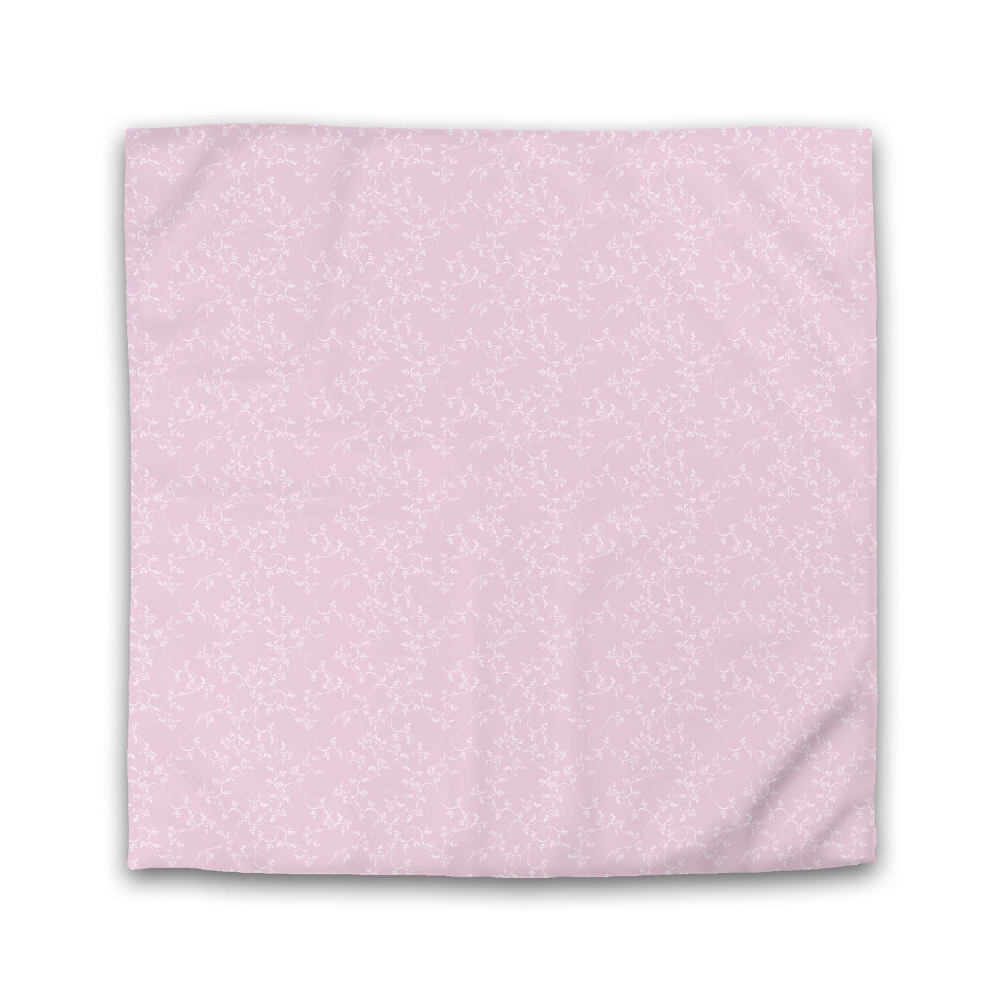 Pink Cotton Sateen Duvet Cover, Off-white Hand-painted Vine Print | CSDU-1081-182
